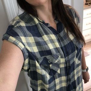 Rails short sleeve flannel